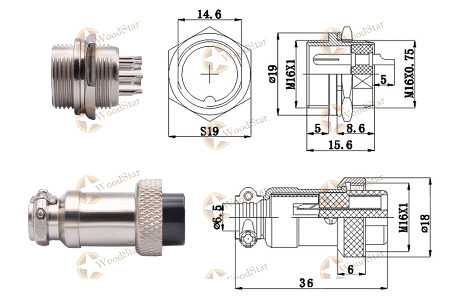 5pcs Small Air Plug Male & Female plug (6)